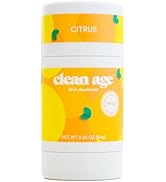 Clean Age AHA Deodorant for Teens | Aluminum-Free, Safe for Sensitive Skin | Citrus Scent | 2.25 oz