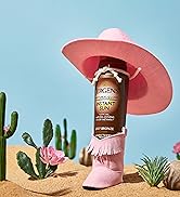 Bottle of Instant Sun Mousse in a cowboy boot