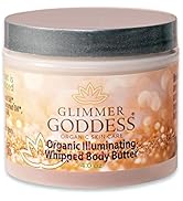 GLIMMER GODDESS Organic Whipped Body Butter - Super Level 3 Diamond Shimmer - Moisturizing & Nour...