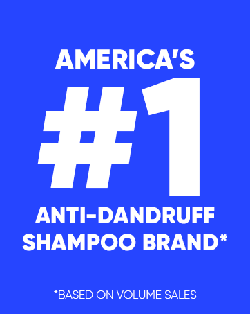 America's top anti-dandruff shampoo brand* based on volume sales