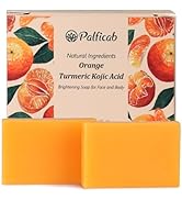 PALFICAB Kojic Acid Soap, Turmeric Soap Bar Dark Spot Remover with Kojic Acid, Vitamin C, Shea Bu...