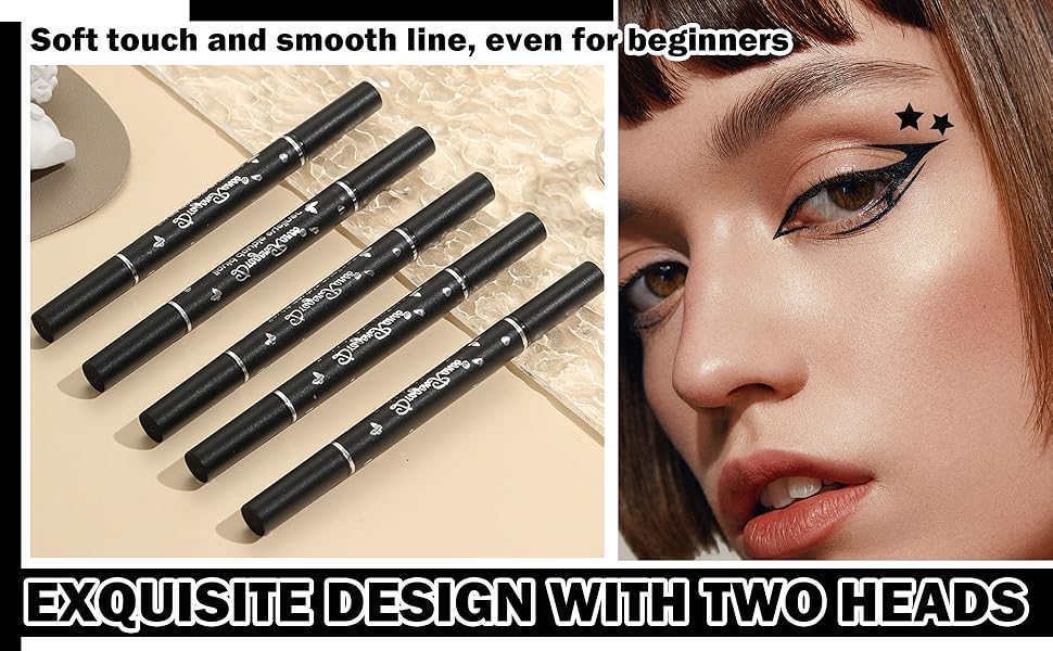 black eyeliner