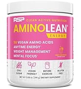 RSP NUTRITION AminoLean Pre Workout Powder, Amino Energy & Weight Management with Vegan BCAA Amin...