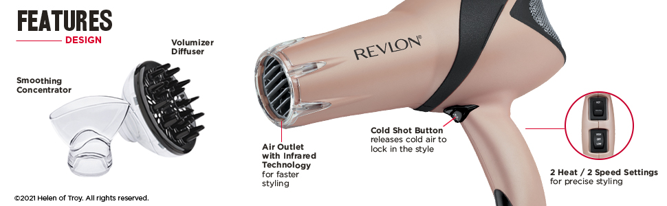hairdryer; hairdryers; blowdryer; blowdryers; infrared; fastdry; lightweight; fullsizehairdryer