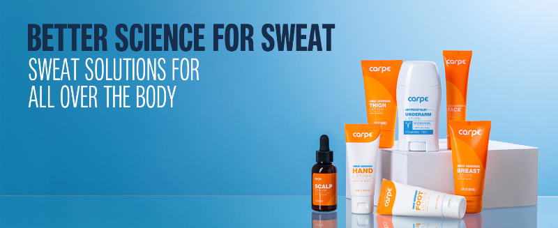 Carpe makes whole body solutions for sweat backed by science