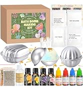 JUYRLE Bath Bomb Making Kit- 23Pcs DIY Bath Bombs for Women, Make Your Own SPA Products, Soap Mak...