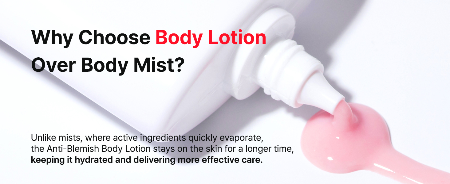 Korean Skincare, Body Lotion, Bacne, Dull Skin, Acne-Prone Skin