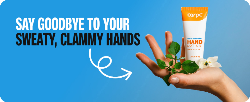 say goodbye to sweaty clammy hands