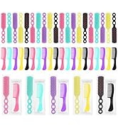 Hair Brush and Combs Bulk Individually Wrapped for Homeless,Disposable Hair Combs Bulk Hair Brush...