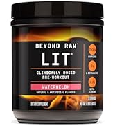 Beyond Raw LIT PreWorkout Powder Supplement for Men and Women, Energy, Focus, Endurance, Pumps, N...