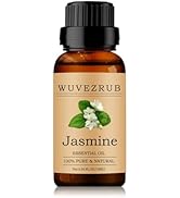 Jasmine Essential Oils 10ML, Organic 100% Pure and Natural Jasmine Essential Oil for Aromatherapy...