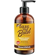 high time Dare 2B Bald Head & Scalp Cleanser | Bald Head Moisturizer for Men | Bald Head Care Reg...