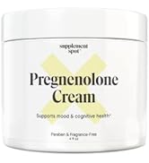 Supplement Spot Pregnenolone Cream for Women & Men – 90-Days Mood Balance Cream for a Healthy Moo...