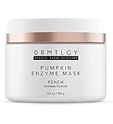 DRMTLGY Pumpkin Enzyme Face Mask with Jojoba Beads. Gentle Exfoliating Pumpkin Facial Mask for Du...