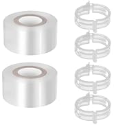 WishLotus Grafting Kit, 2pc Stretchable Grafting Tape and 4pc Tomato Clips, Clear Budding Tape fo...
