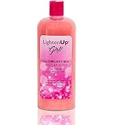 LightenUp Body Wash - 33.8 Fl oz / 1000 ml - Hydrating and Exfoliating Shower gel for Soft & Nour...