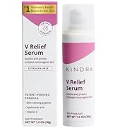 Kindra V Serum - Sensitive Skin Vaginal Vulva Moisturizer Cream Supports Dryness, Burning, Discom...