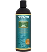 Aleavia Green Tea Honeysuckle Body Cleanse – Organic & All-Natural Prebiotic Body Wash with Raw H...