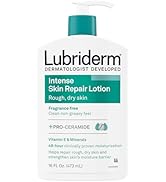 Lubriderm Intense Dry Skin Repair Lotion + Pro-Ceramide with Vitamin E & Minerals Helps to Repair...