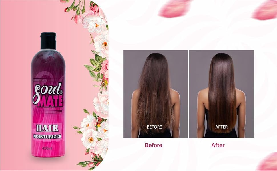 Before and after effects of Hair Moisturizer