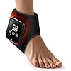 Ankle Massager for Pain Relief, Heating Pad for Ankle and Foot with 2000mAh Rechargeable, Thermal Wrap for Achilles Tendon, Plantar Fasciitis Foot Massager - Gifts for Women Men