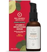 Juicy Chemistry Vitamin C Brightening Serum, 10 ml | Natural Vitamin C Serum for Glowing, Brighte...