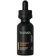 Buttah Skin Vitamin C Serum 1 FL oz e 30mL - For Face - Vitamin E - Ferulic Acid - Green Tea