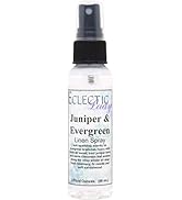 Juniper and Evergreen Linen Spray, 16 ounces - Eclectic Lady Sheet and Linen Spray - No Artificia...