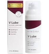 Kindra V Lube Silicone Base Personal Lubricant - Long-Lasting Lubrication, Non-Greasy, pH Friendl...