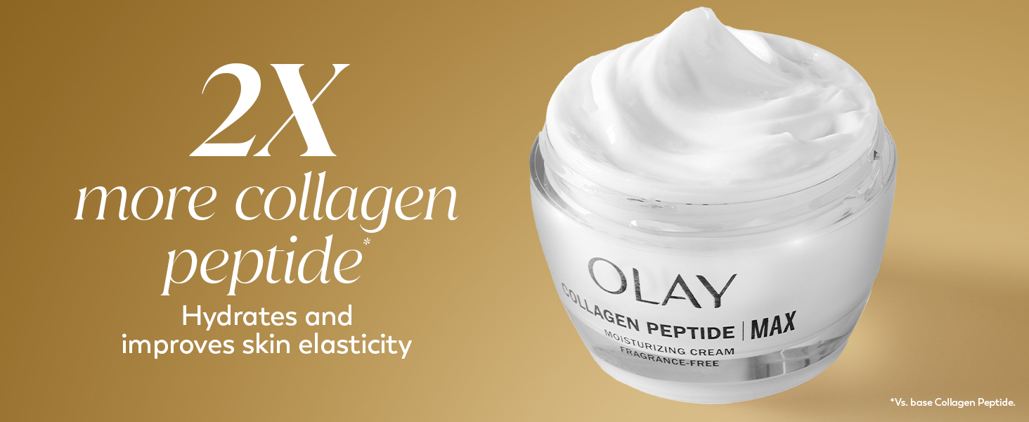 2X More Collagen Peptide vs base Collagen Peptide moisturizer