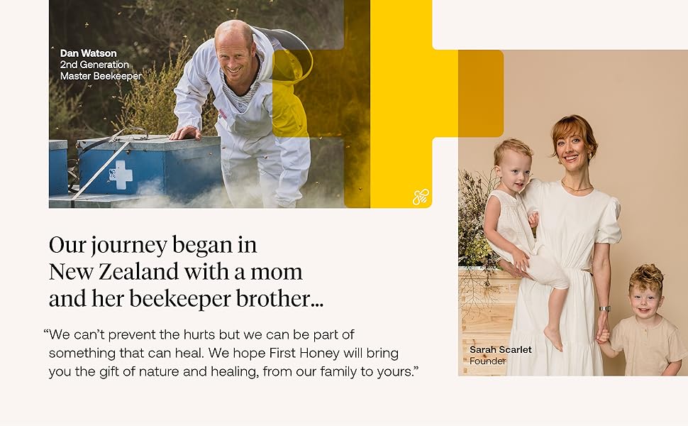 Our journey began in New Zealand with a mom and her beekeeper brother.