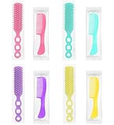 Hair Brush and Combs Bulk Individually Wrapped for Homeless,Disposable Hair Combs Bulk Hair Brush...