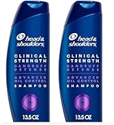 Head & Shoulders Clinical Dandruff Shampoo Twin Pack, Prescription Strength, Oil & Flake Control,...