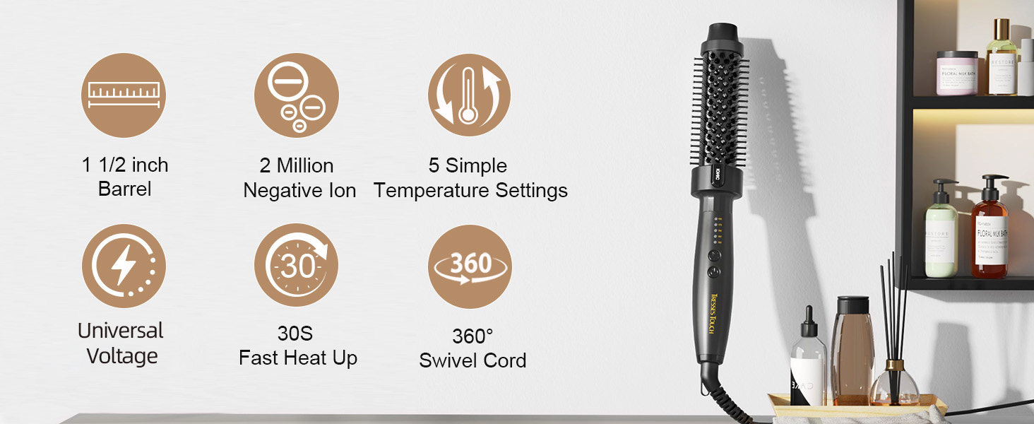 Thermal Curling Brush 1.5 inch