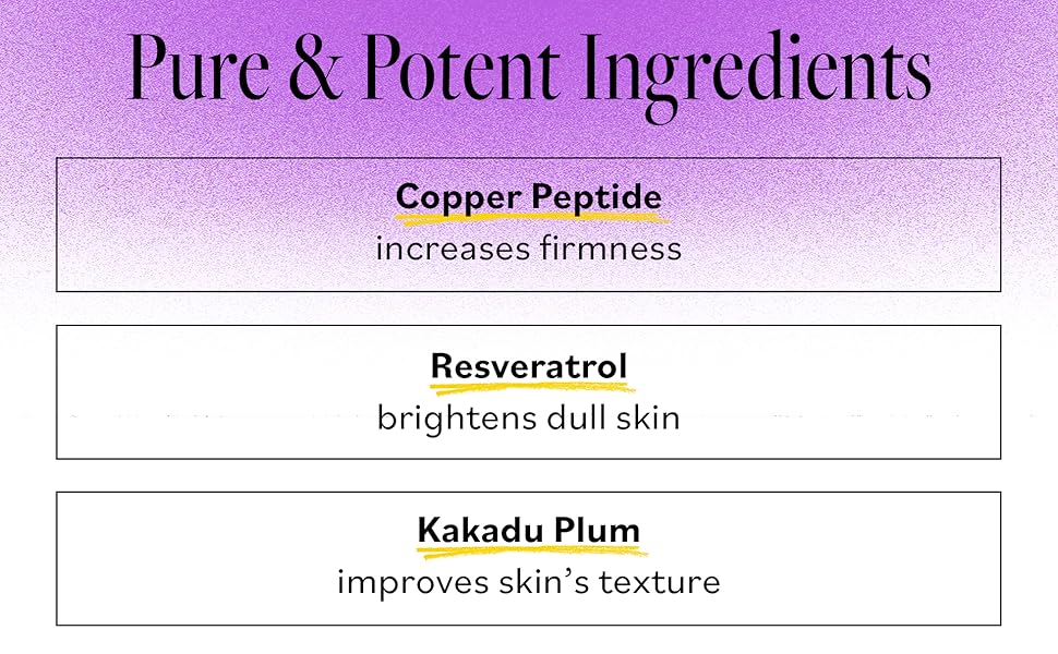 Pure & Potent Ingredients