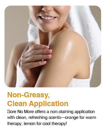 non-greasy, clean application