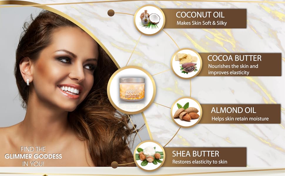Glimmer Goddess Organic Shimmer Body Butter