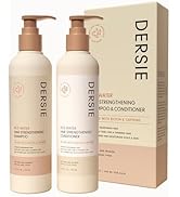 Rice Water Hair Growth Shampoo & Conditioner: Biotin & Caffeine Infused for Thinning Hair - Women...