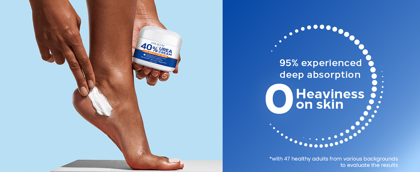 Urea Cream 40 Percent For Feet Plus 2% Salicylic Acid 5.29 oz