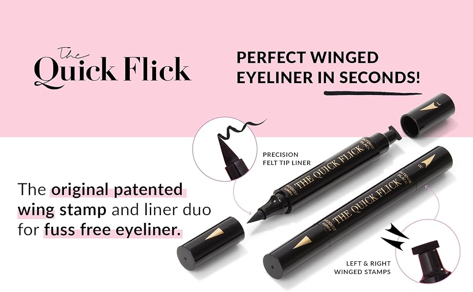 The Quick Flick. Perfect winged eyeliner in seconds