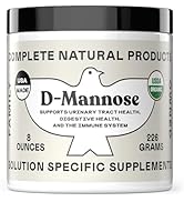 Complete Natural Products Organic D-Mannose Powder - 2000mg (2 Grams) - Non-GMO - Vegan Friendly ...