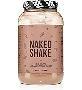 Naked Shake - Chocolate Protein Powder - Plant Based Protein Shake from US & Canadian Farms with ...