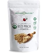 Organic Red Maca Powder - Peruvian Grown Maca Root, Gelatinized for Superior Bioavailability (1 l...