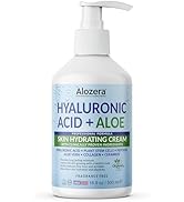 Alozera Moisturizing Cream, Body and Face Moisturizer for Dry and Sensitive Skin with Hyaluronic ...