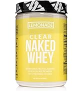 Clear Naked Whey 100% Protein Isolate, Lemonade Protein Powder Isolate, No GMOs or Artificial Swe...