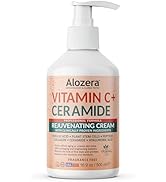 Alozera Vitamin C Face & Body Lotion, Rejuvenating Moisturizer with Ceramides, Ferulic Acid, Plan...
