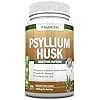 NutriONN PSYLLIUM Husk Capsules - 1450mg Per Serving - 240 Capsules - Double Strength - Premium Psyllium Fiber Supplement - Great for Digestion and Regularity - 100% Natural Soluble Fiber