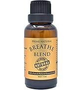Breathe Essential Oil Blend 1oz - by Prime Natural - Made in USA - Pure Undiluted Therapeutic Gra...