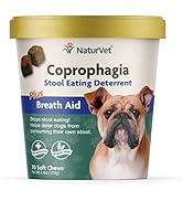 NaturVet – Coprophagia Stool Eating Deterrent Plus Breath Aid – Deters Dogs from Consuming Stool ...