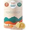 Nighttime Prebiotic Fiber Powder with Digestive Enzymes & Magnesium Glycinate for Sleep | Gut Health Supplement for Women & Men - Digestion Support, Bloating Relief - Citrus, 30 Scoops